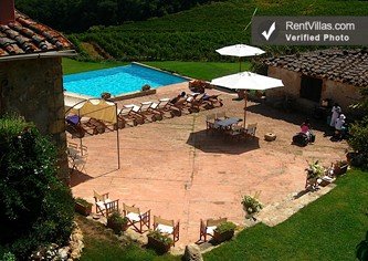 Image 1 of Photos of Farmhouse Villa Rental Tuscany Italy - Monteriggioni - La Casa - RentVillas.com